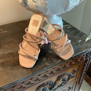 Dolce Vita Criss-Cross strap sandal in a beautiful dune color